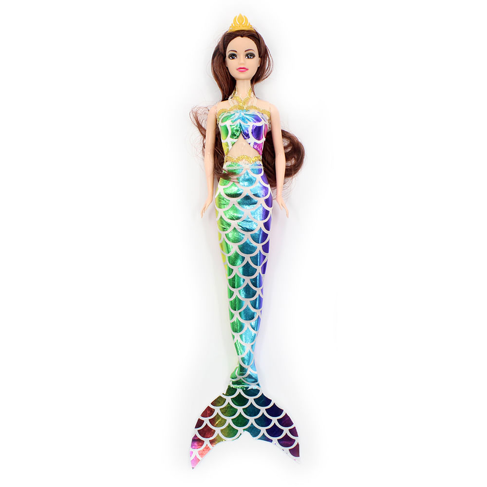 Boneca Fashion Doll Sereia Dream Doll Colorida