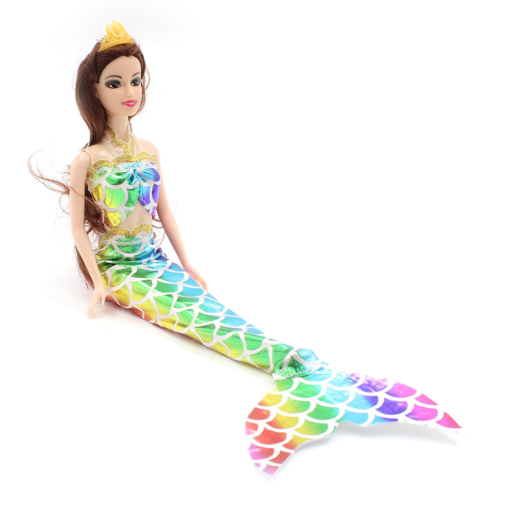 Boneca Fashion Doll Sereia Dream Doll Colorida - Imagem 3