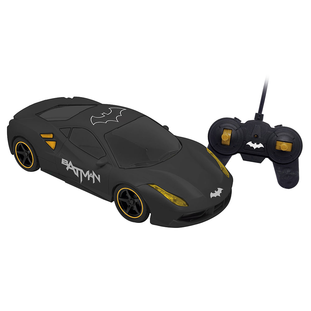 Carrinho de Controle Remoto 7 Funções Batman Piloto Noturno