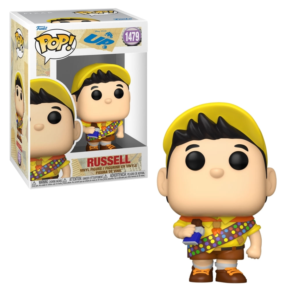 Boneco Funko Pop! Disney - UP! - Russell com Chocolate