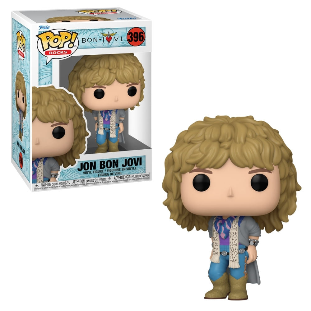 Boneco Funko Pop! Rocks - Jon Bon Jovi (80's)