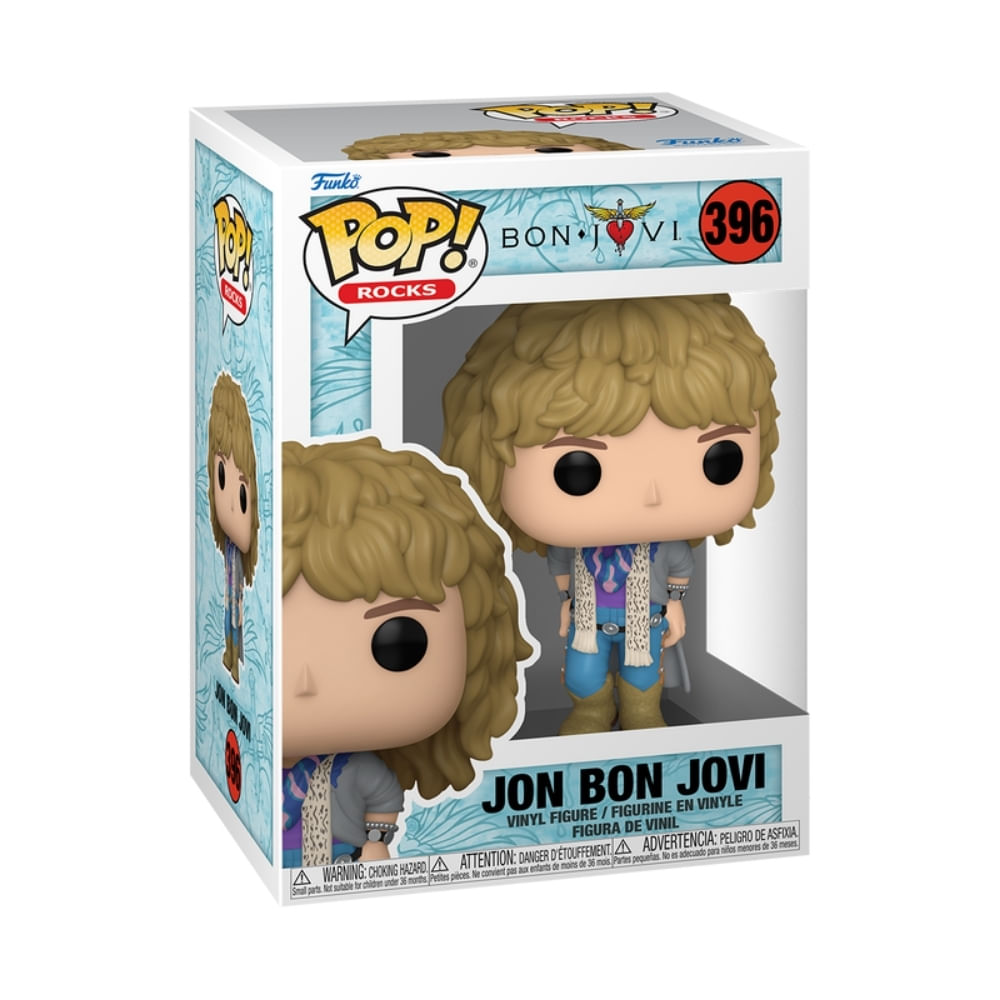 Boneco Funko Pop! Rocks - Jon Bon Jovi (80's) - Imagem 2