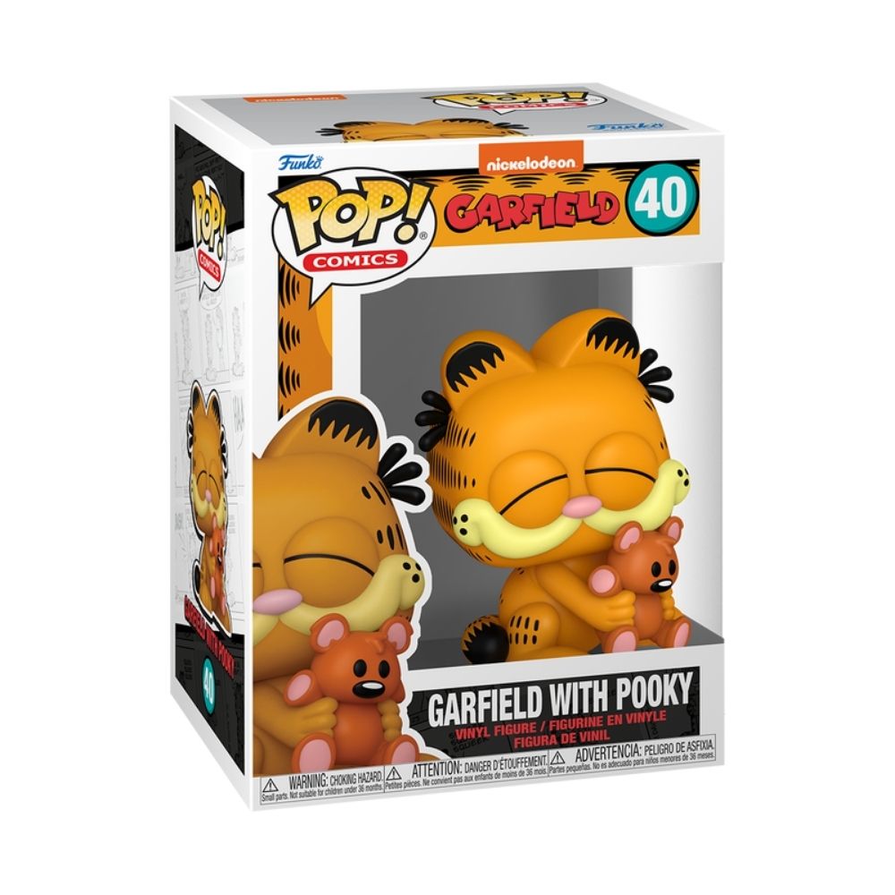 Boneco Funko Pop! Comics - Garfield com Ursinho Pooky - Imagem 3