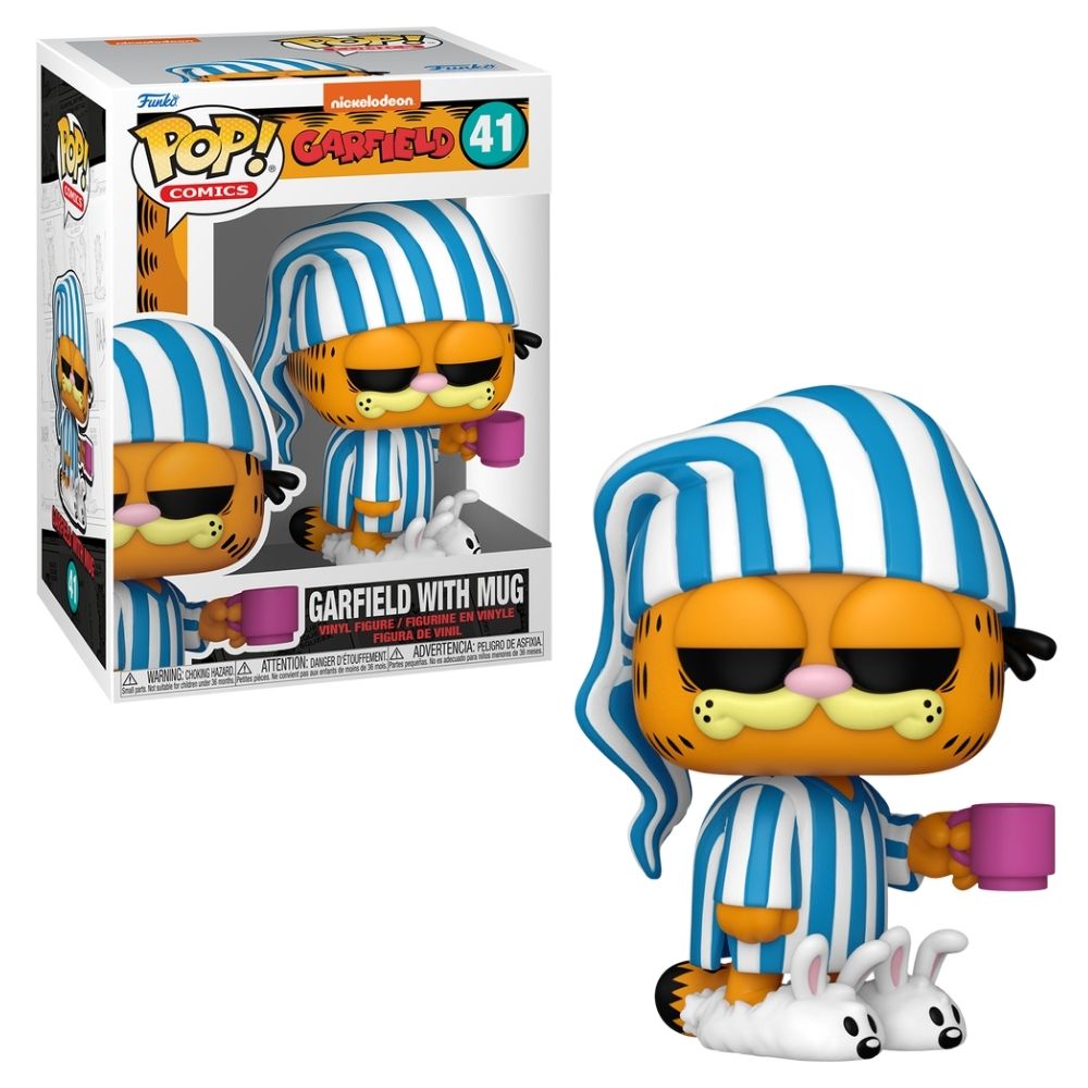 Boneco Funko Pop! Comics - Garfield com Caneca