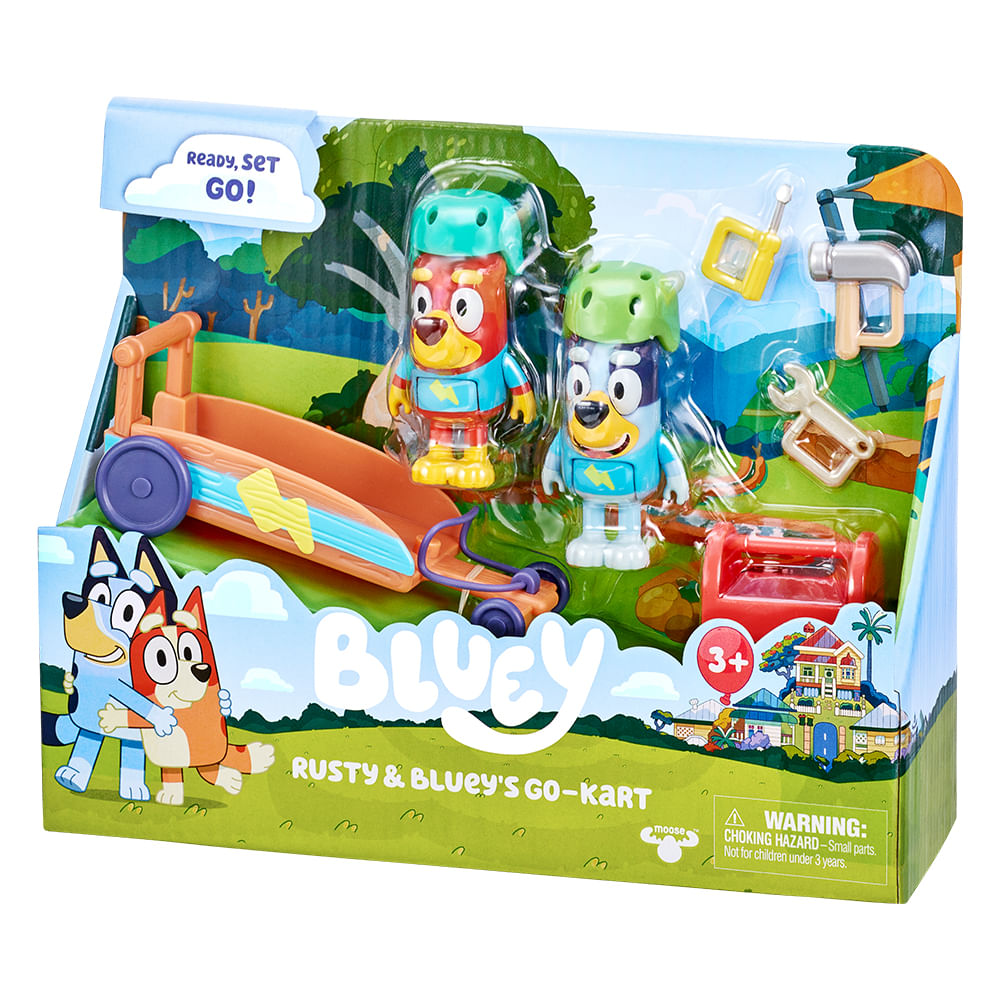 Playset Carrinho e Boneco Bluey - Go-kart - Imagem 3