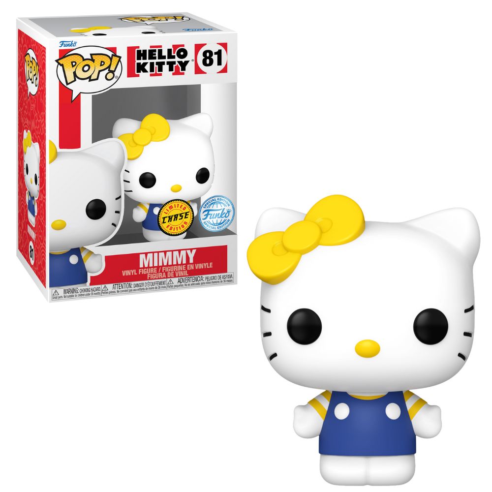Boneco Funko Pop! Sanrio - Mimmy com Laço Amarelo Exclusivo Chase