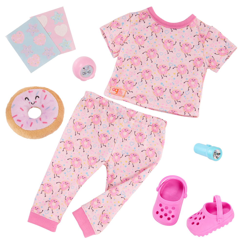 Conjunto De Roupa Our Generation Pijama Dreaming Of Donuts