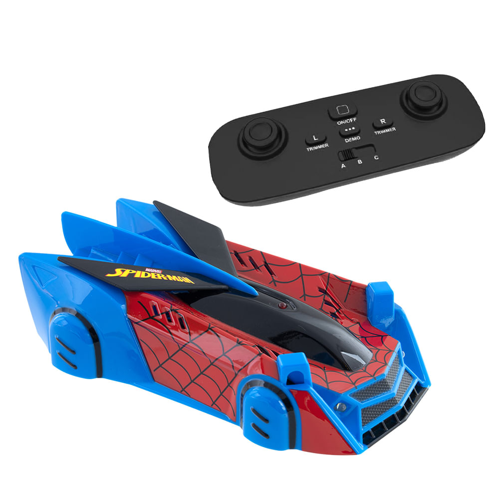 Carrinho de Controle Remoto 7 Funções Homem-Aranha Web Climber