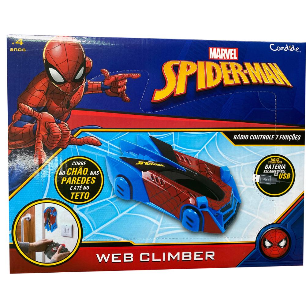 Carrinho de Controle Remoto 7 Funções Homem-Aranha Web Climber - Imagem 7