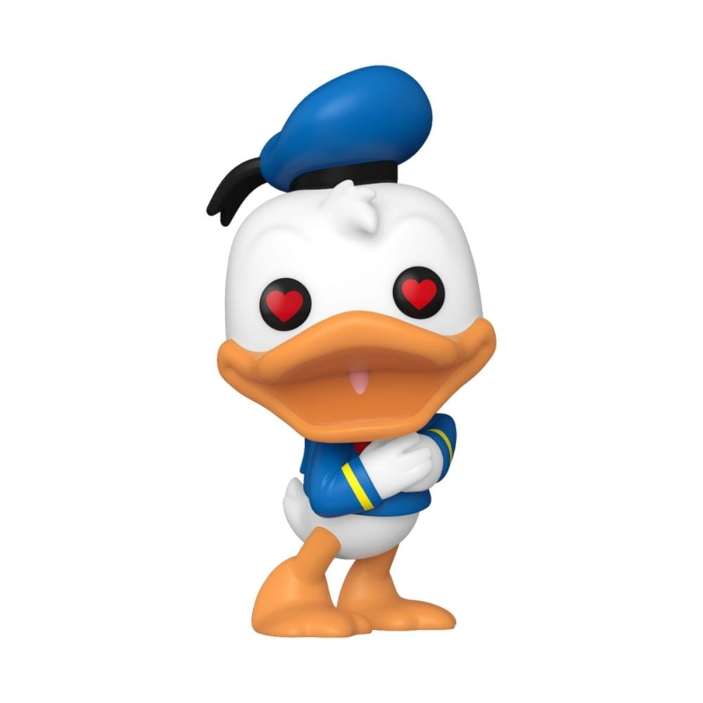 Boneco Funko Pop! Disney Pato Donald 90 Anos - Pato Donald Apaixonado - Imagem 2