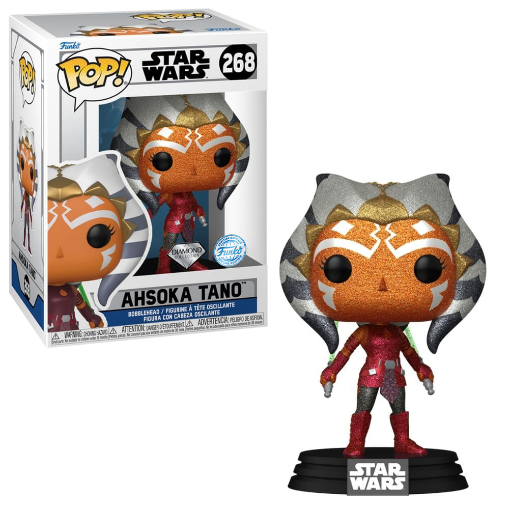 Boneco Funko Pop! Star Wars - Ahsoka Tano com Glitter