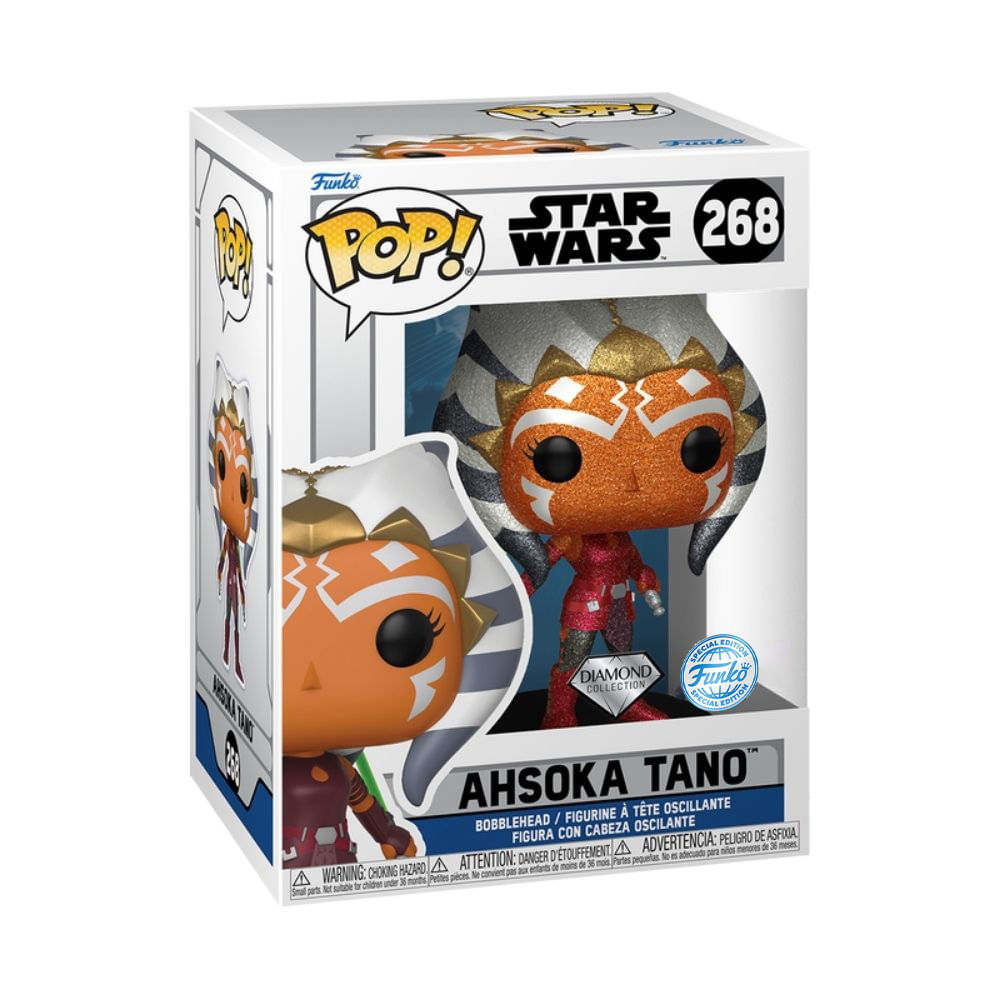 Boneco Funko Pop! Star Wars - Ahsoka Tano com Glitter - Imagem 3