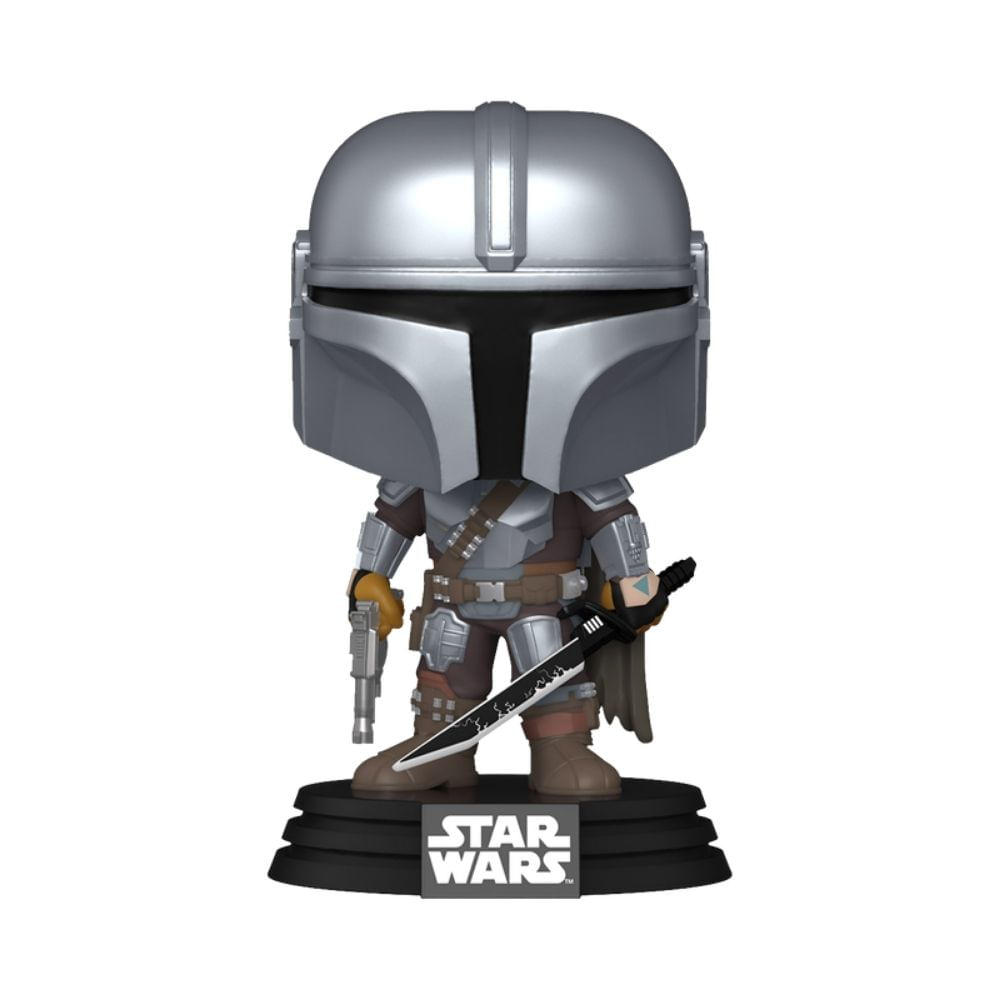 Boneco Funko Pop! Star Wars - Mandaloriano com Darksaber - Imagem 2