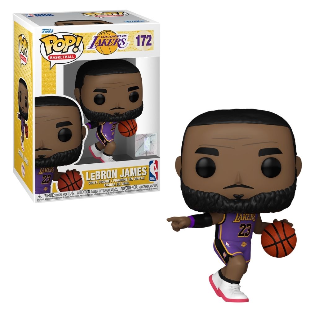 Boneco Funko Pop! NBA Lakers Uniforme Roxo - LeBron James