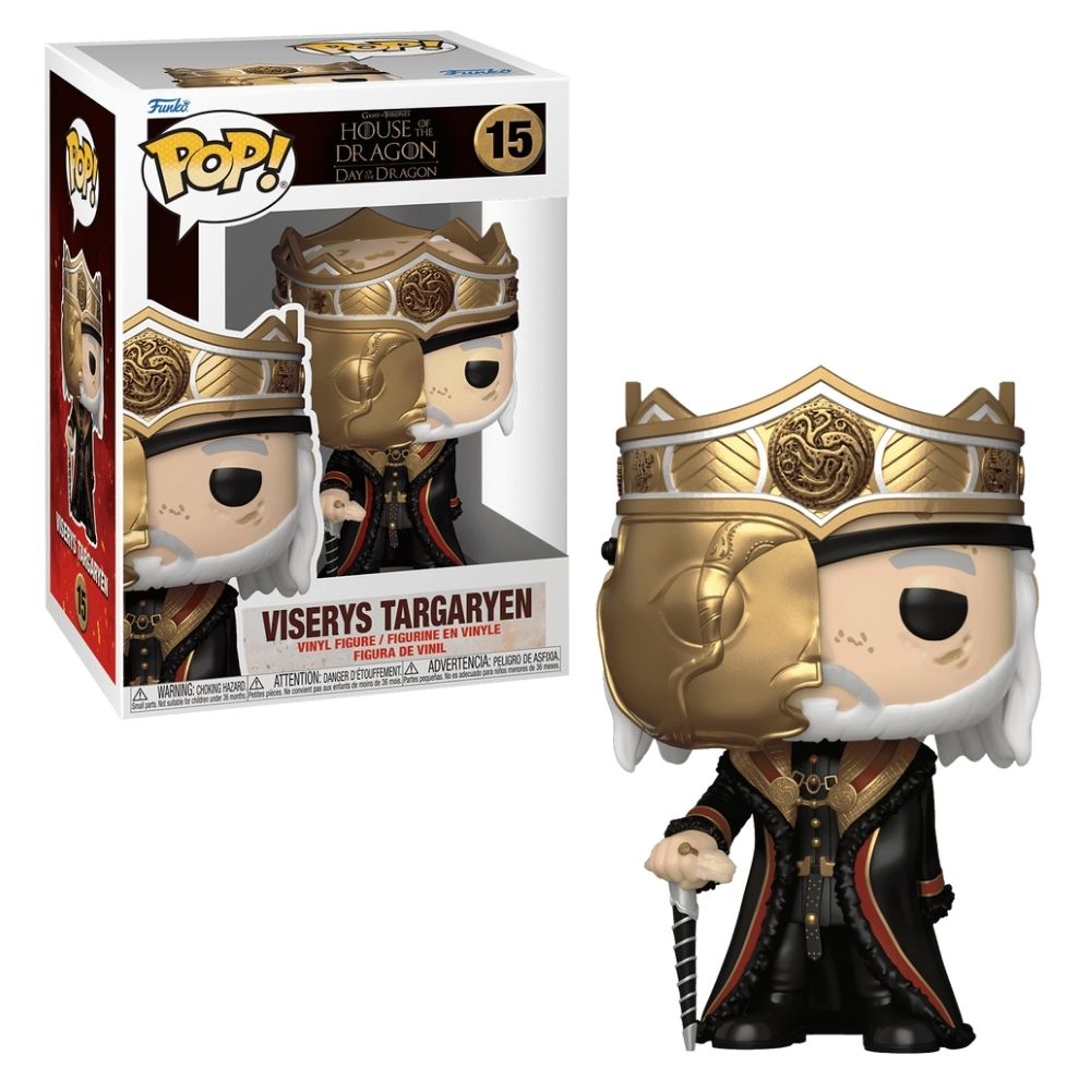 Boneco Funko Pop! A Casa do Dragão - Viserys com Máscara com Chase