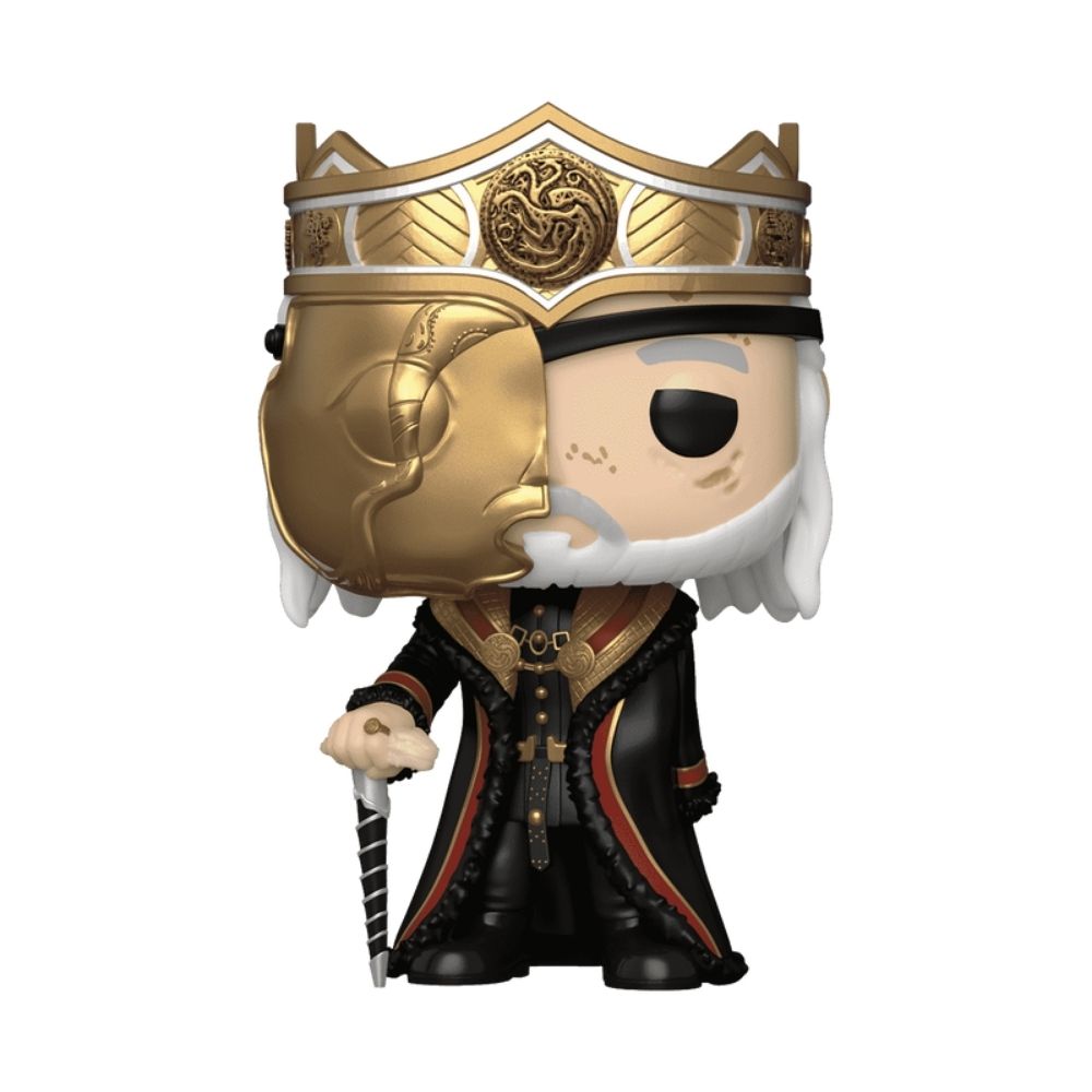 Boneco Funko Pop! A Casa do Dragão - Viserys com Máscara com Chase - Imagem 3