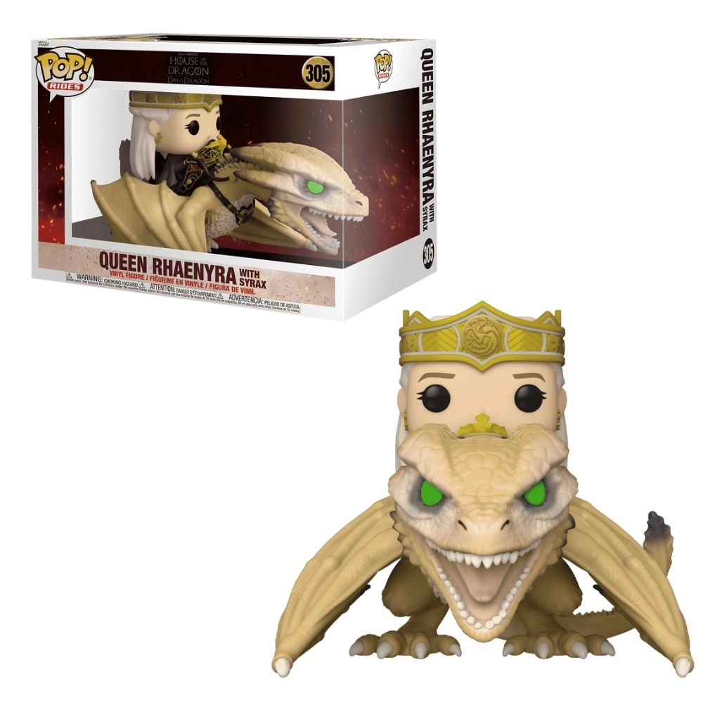 Boneco Funko Pop! Rides Deluxe A Casa do Dragão - Rhaenyra com Syrax