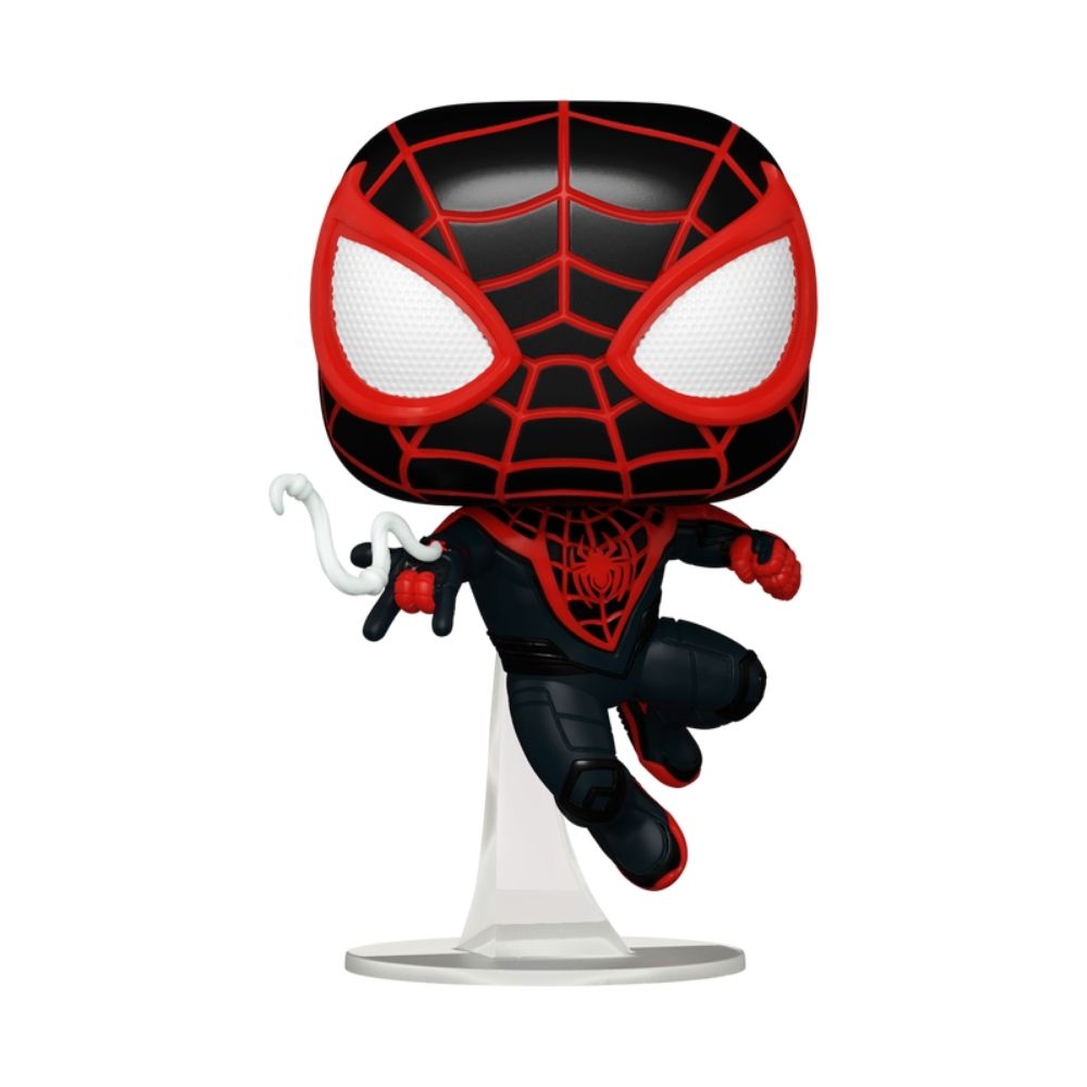 Boneco Funko Pop! Games - Homem-Aranha 2 - Miles Morales Traje Atualizado - Imagem 2