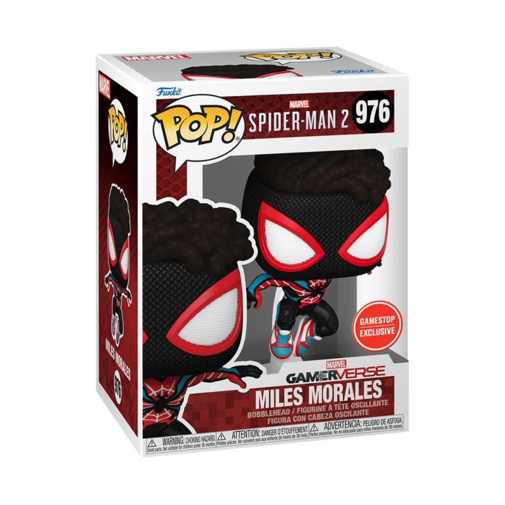 Boneco Funko Pop! Games - Homem-Aranha 2 - Miles Morales Traje Evoluído - Imagem 2