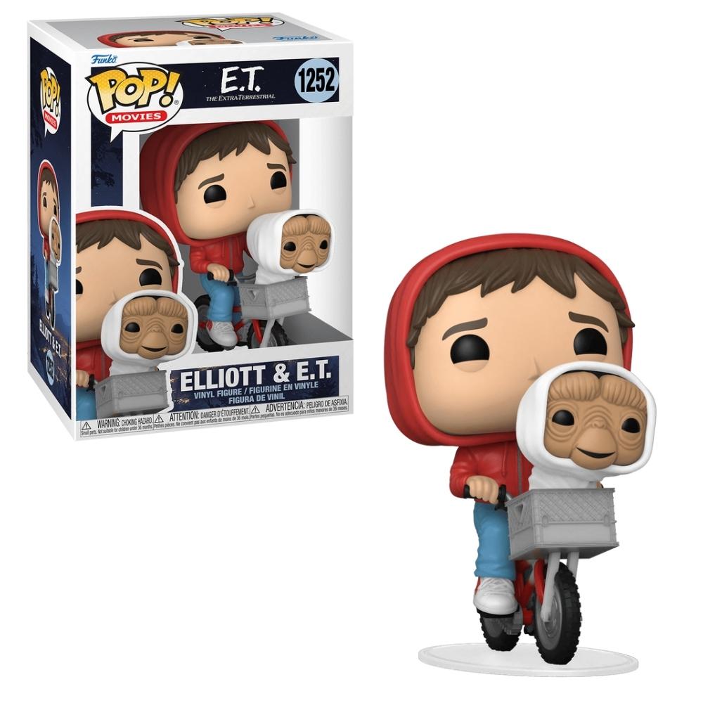 Boneco Funko Pop! Elliott e E.T. na Bicicleta