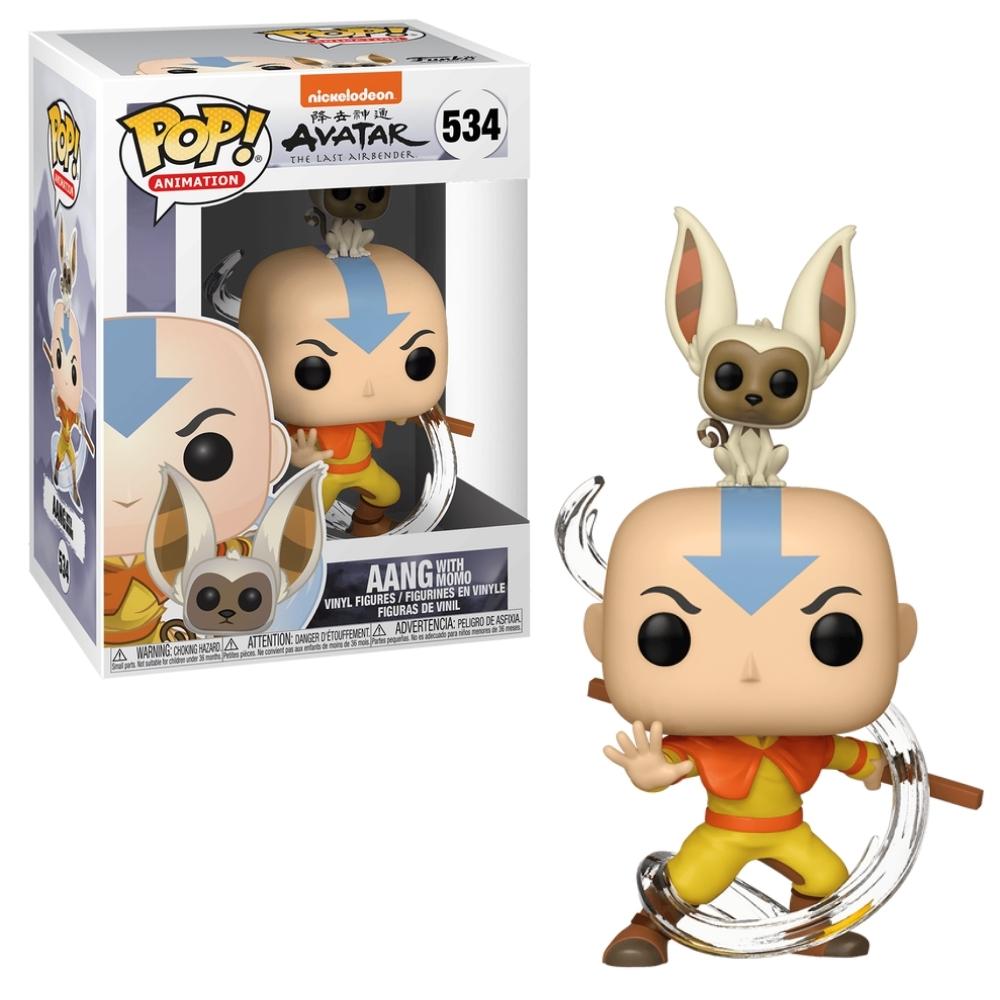 Boneco Funko Pop! Avatar - Aang com Momo