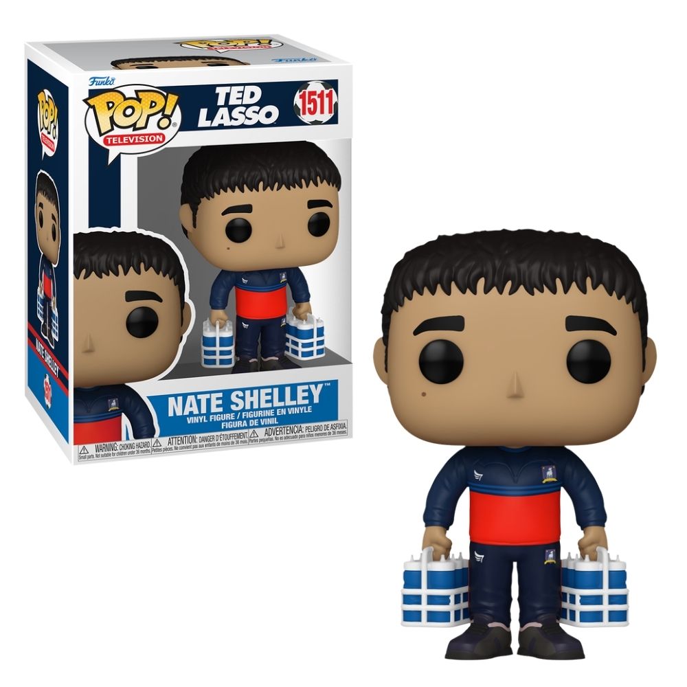 Boneco Funko Pop! Ted Lasso - Nate Shelley com Água