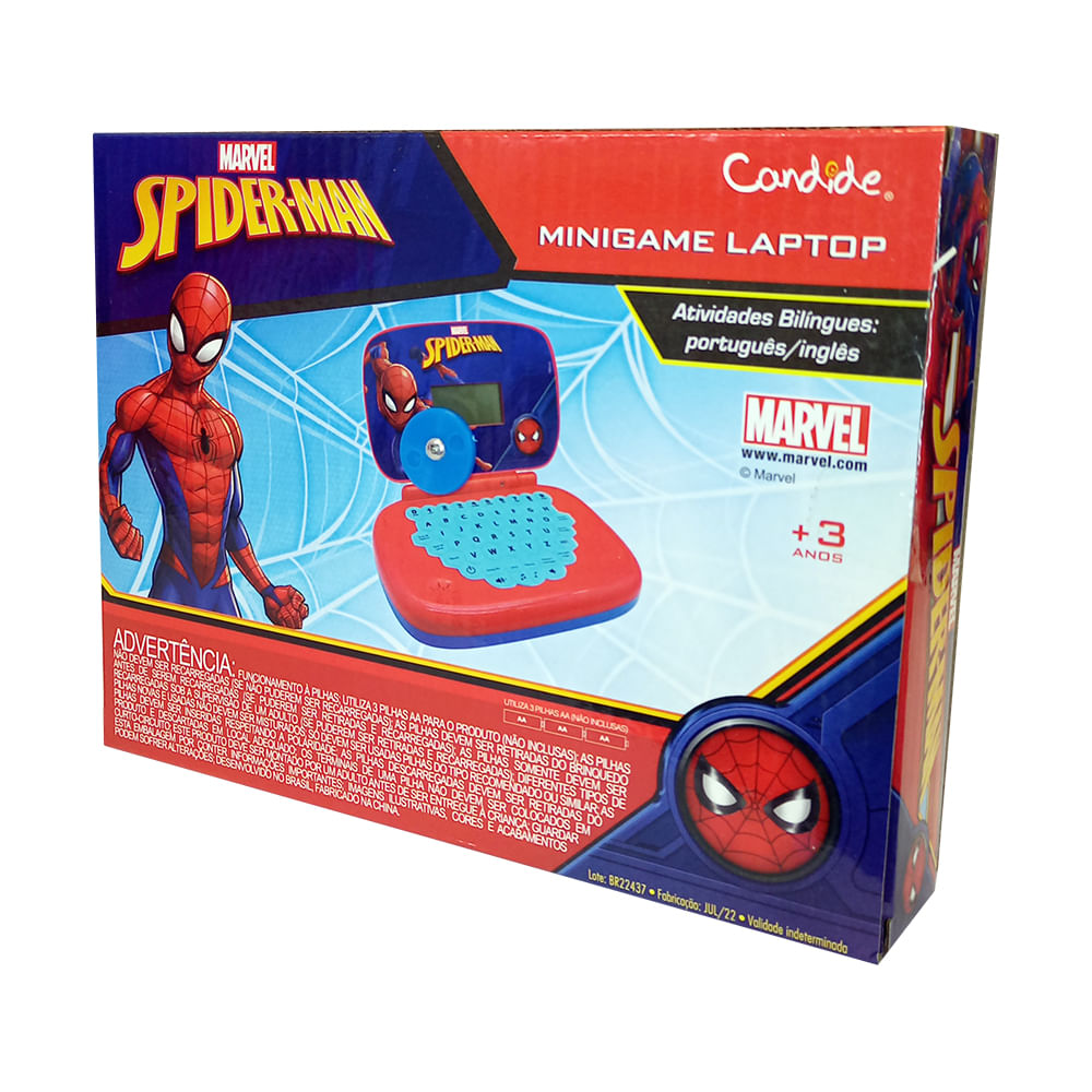 Laptop Infantil Educativo Candide Homem-Aranha Bilíngue - Imagem 7