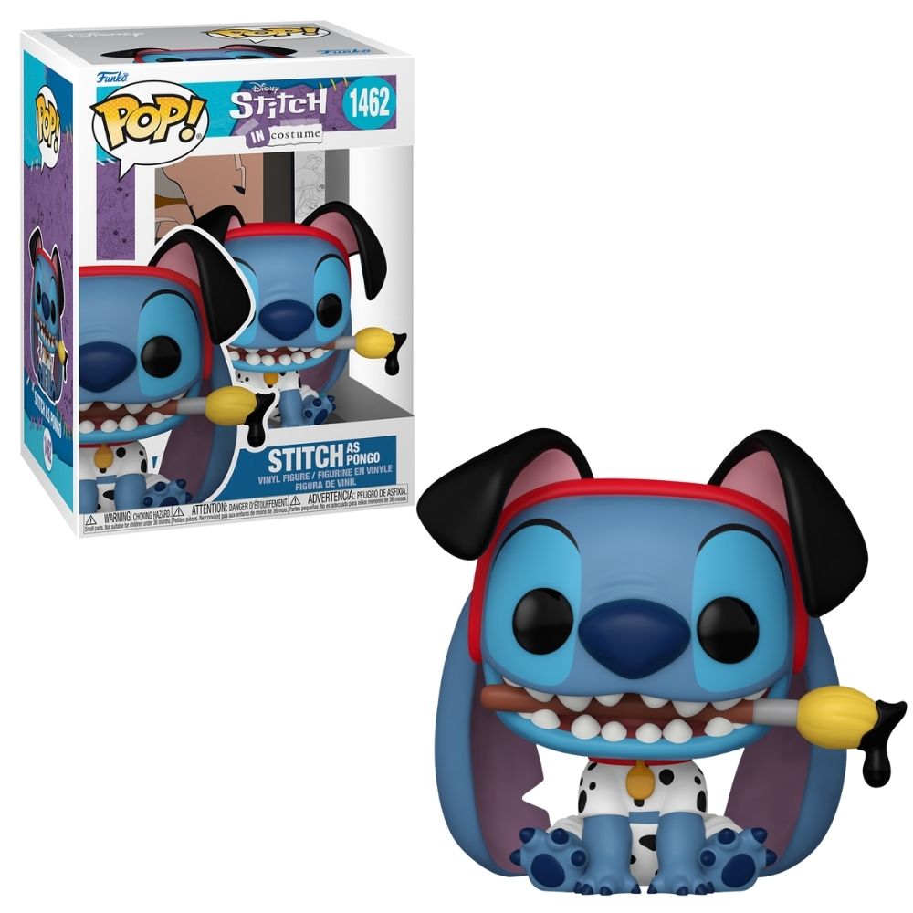 Boneco Funko Pop! Disney - Stitch com Fantasia - Pongo
