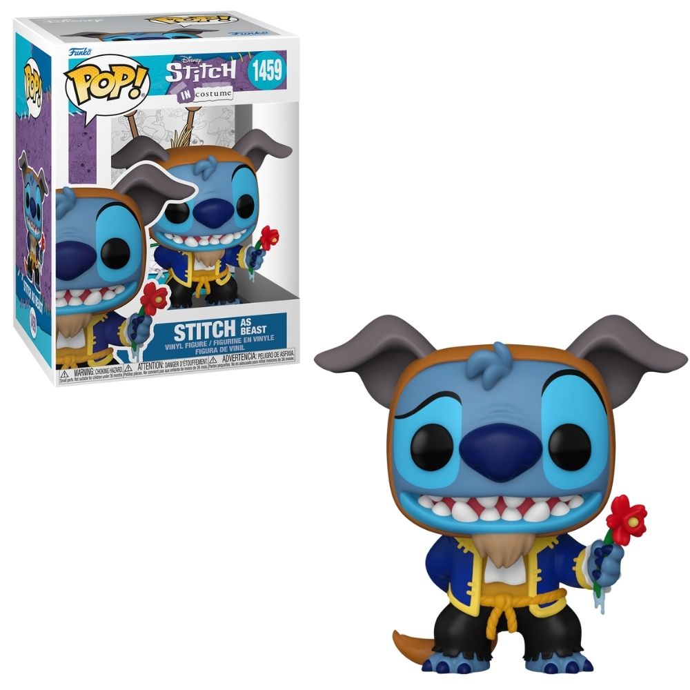 Boneco Funko Pop! Disney - Stitch com Fantasia - Fera