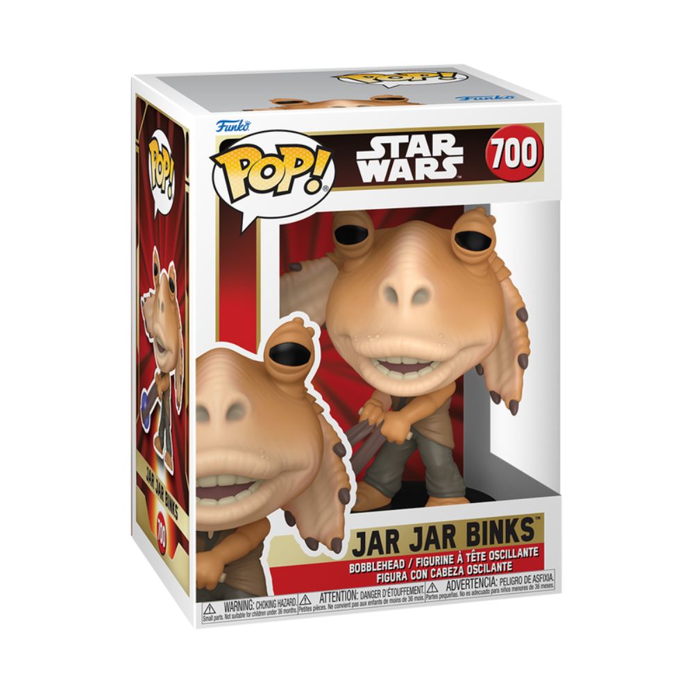 Boneco Funko Pop! Star Wars A Ameaça Fantasma - Jar Jar Binks com Booma Balls - Imagem 3