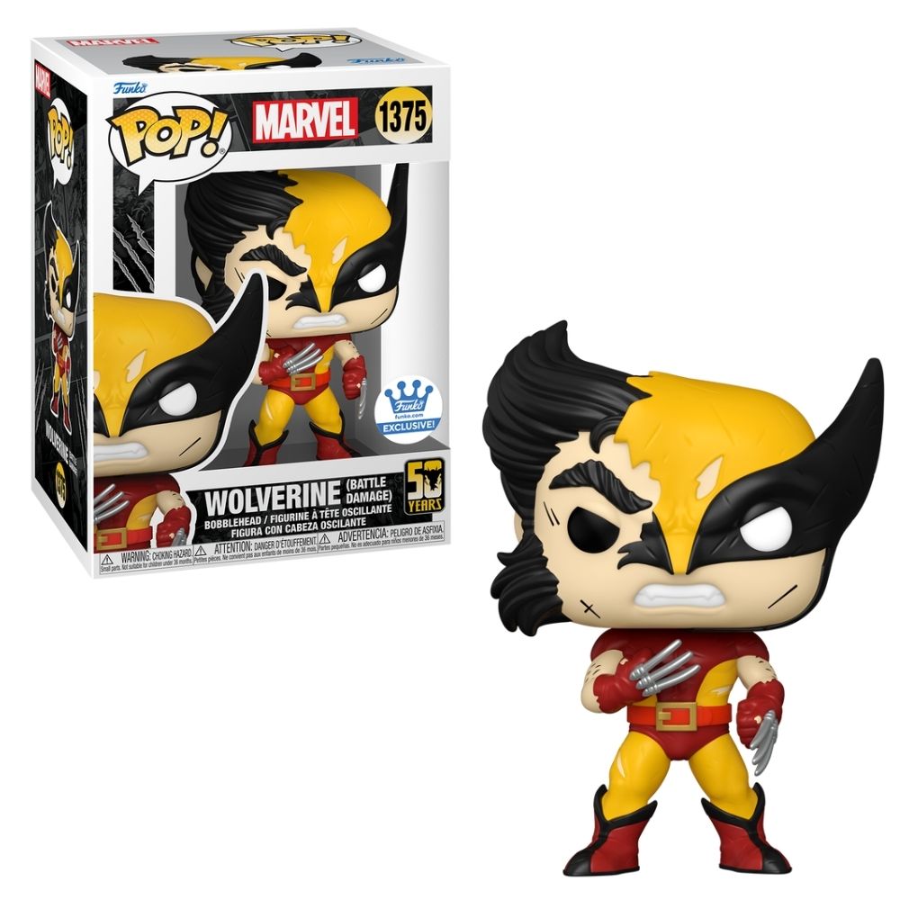Boneco Funko Pop! Marvel Wolverine 50 Anos - Wolverine com Máscara Rasgada