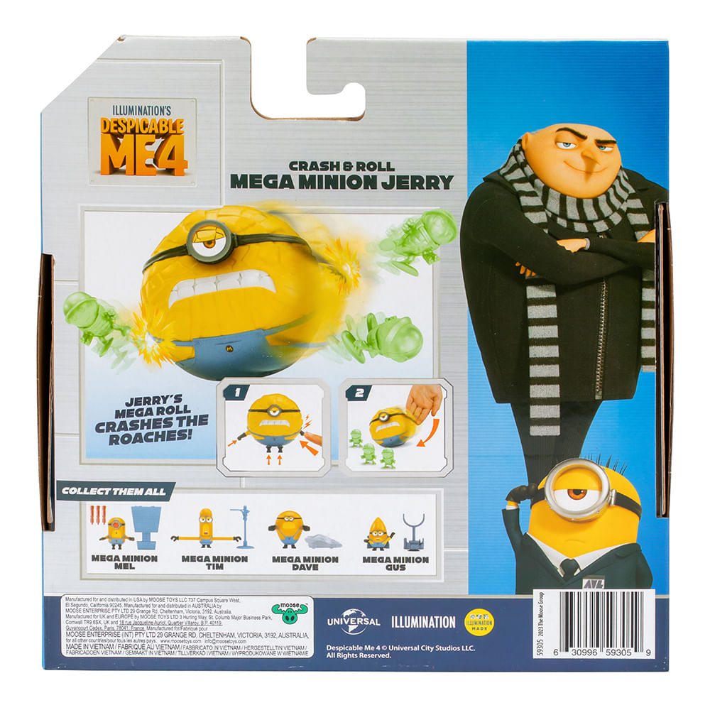 Boneco Colecionável 10cm Meu Malvado Favorito 4 - Mega Minion Jerry - Imagem 6