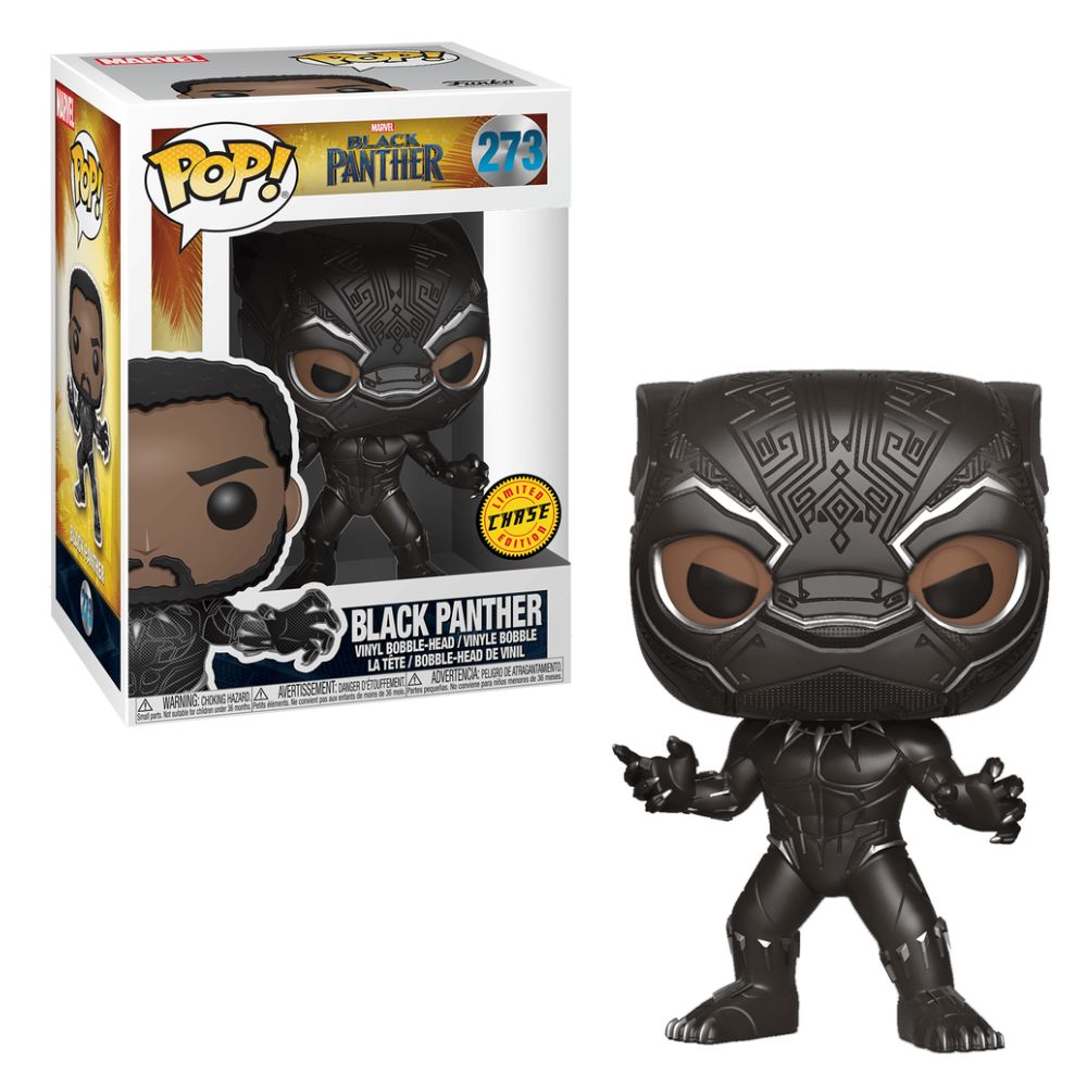 Boneco Funko Pop! Marvel - Pantera Negra Exclusivo Chase