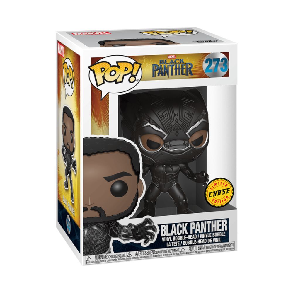 Boneco Funko Pop! Marvel - Pantera Negra Exclusivo Chase - Imagem 3