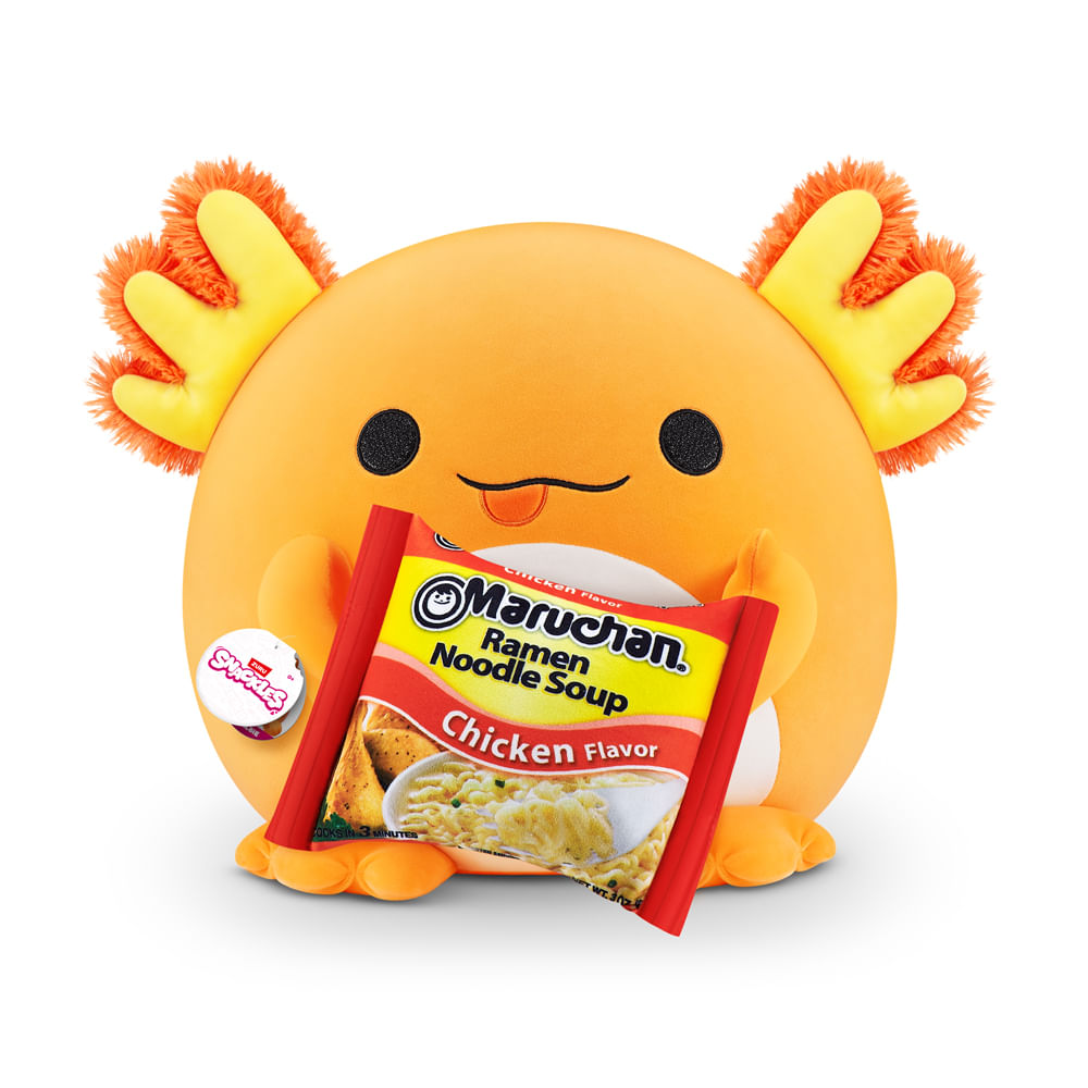 Pelúcia Snackles 35cm - Axolote Albie Com Maruchan