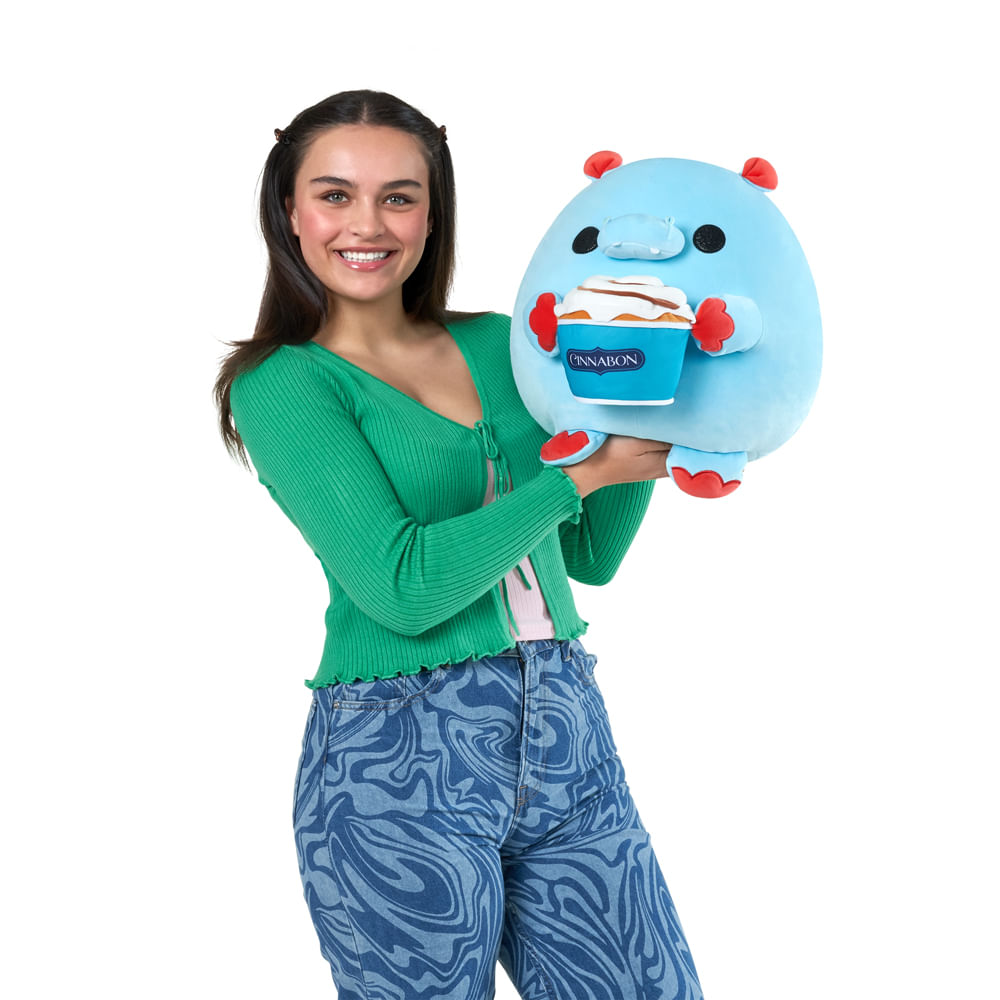 Pelúcia Snackles 35cm - Hipopótamo Hugh Com Cinnabon - Imagem 2