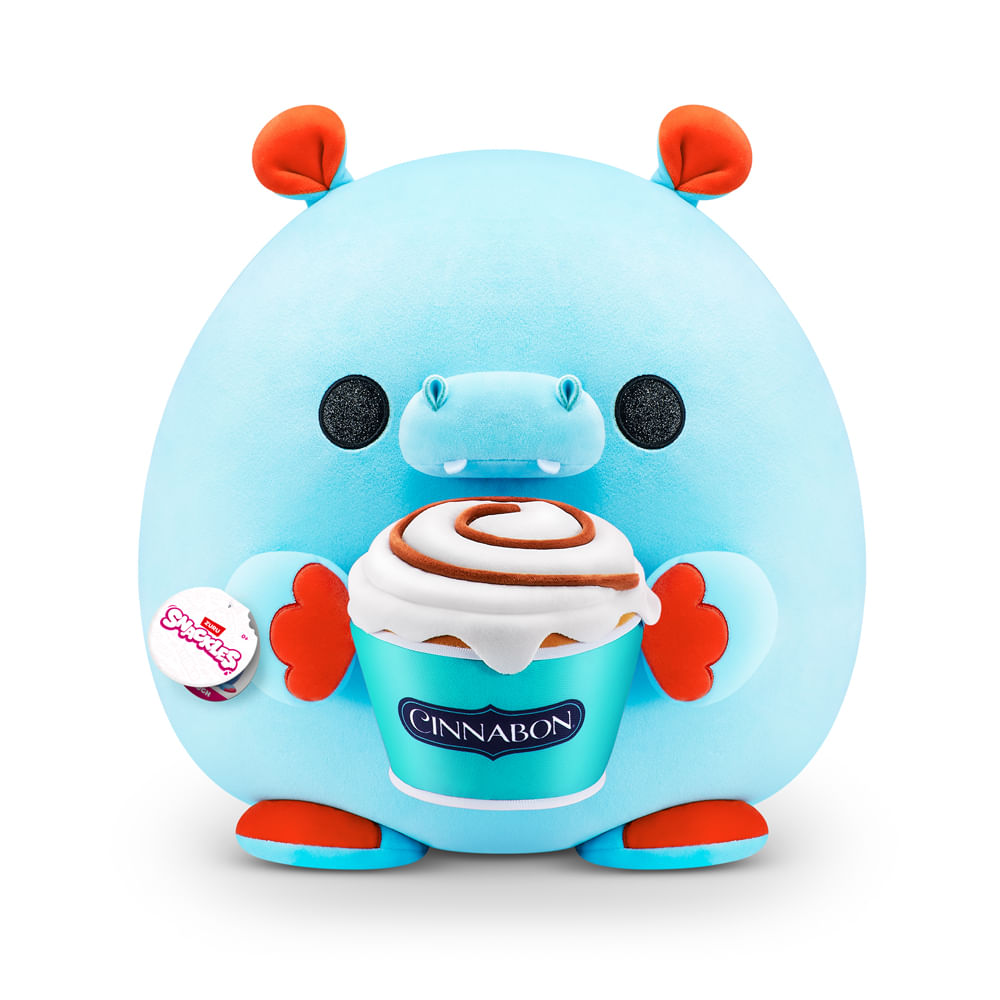 Pelúcia Snackles 35cm - Hipopótamo Hugh Com Cinnabon
