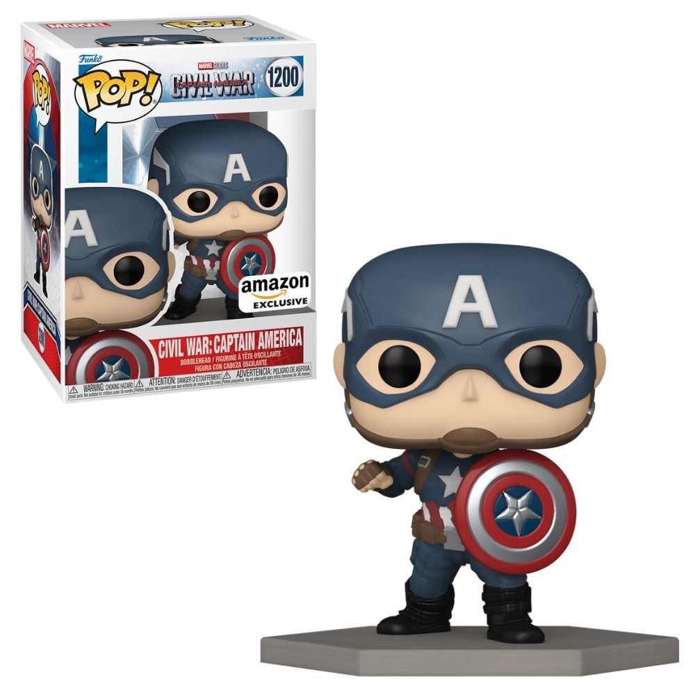 Boneco Funko Pop! Marvel Capitão América Guerra Civil - Capitão América