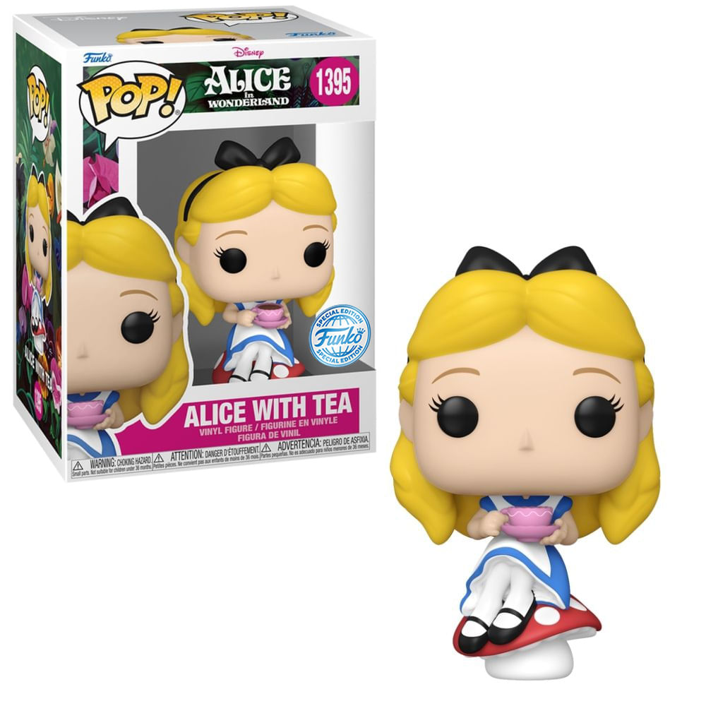 Boneco Funko Pop! Disney - Alice com Chá