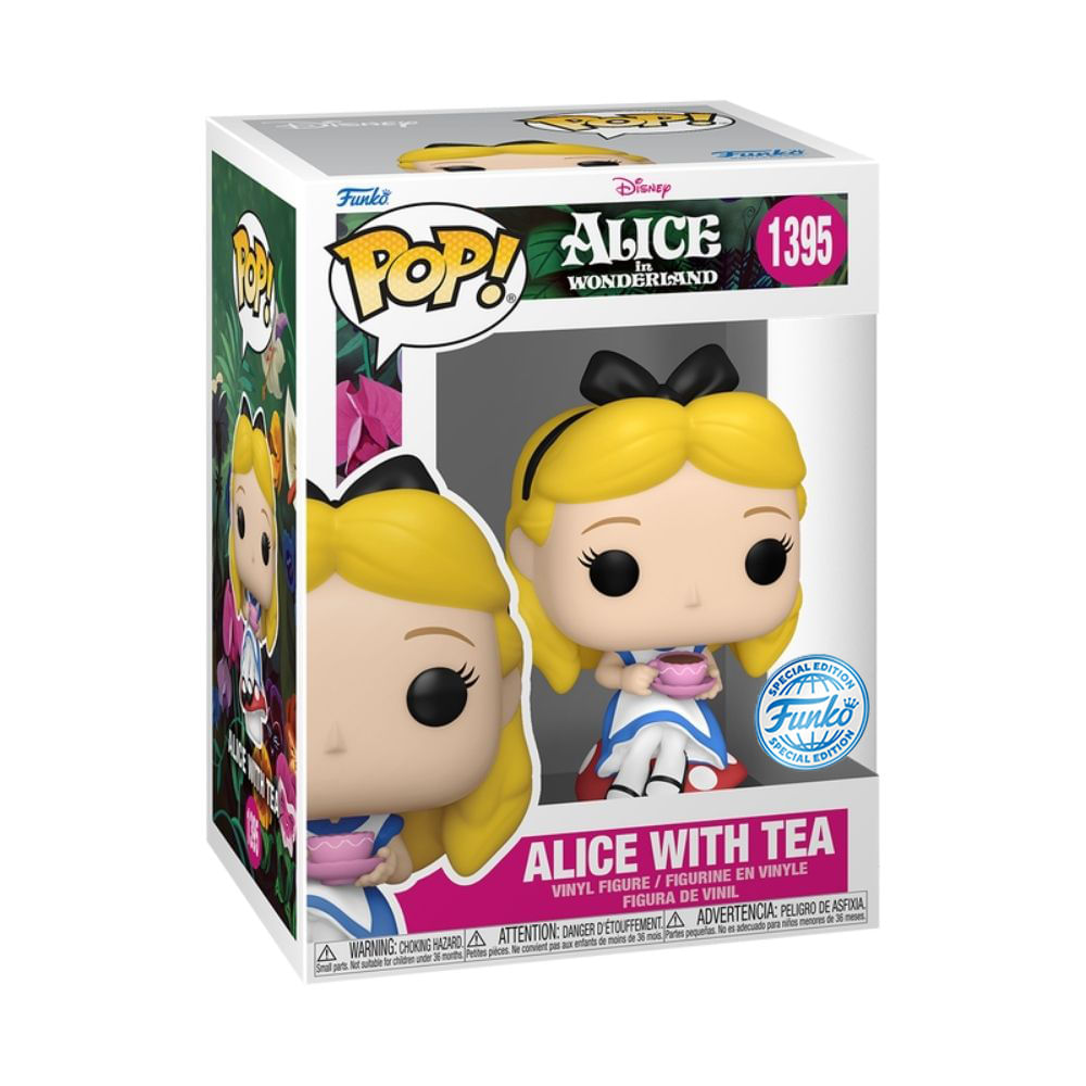Boneco Funko Pop! Disney - Alice com Chá - Imagem 3