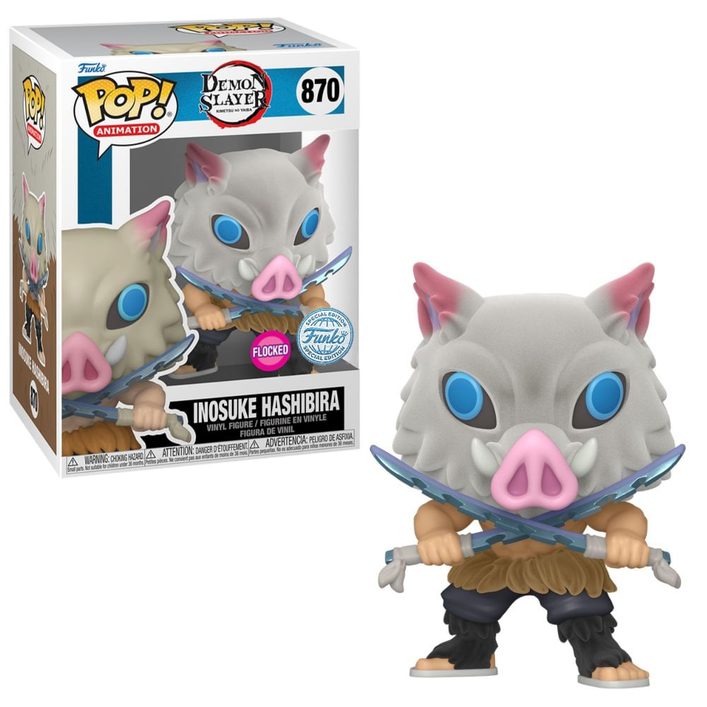 Boneco Funko Pop! Demon Slayer - Inosuke (Floked)