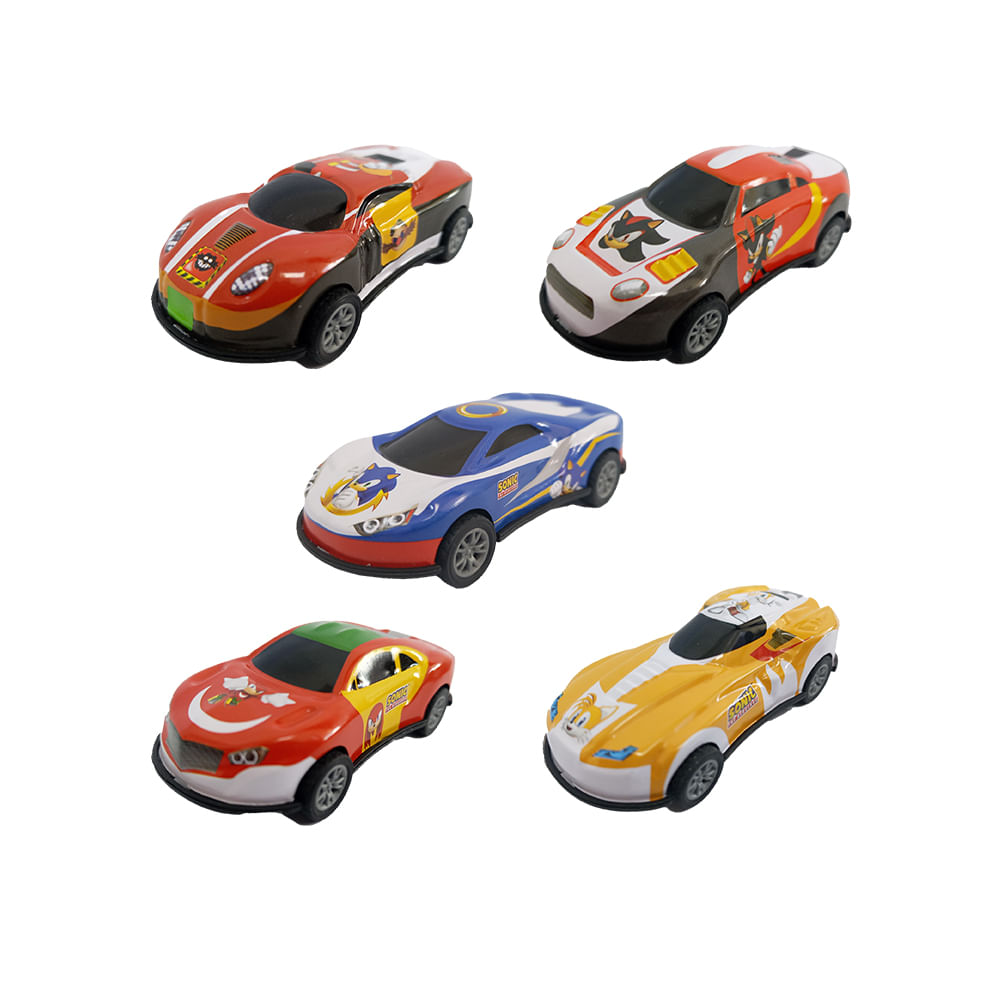 Mini Carrinhos Sonic Pull Back - Tails - Imagem 2
