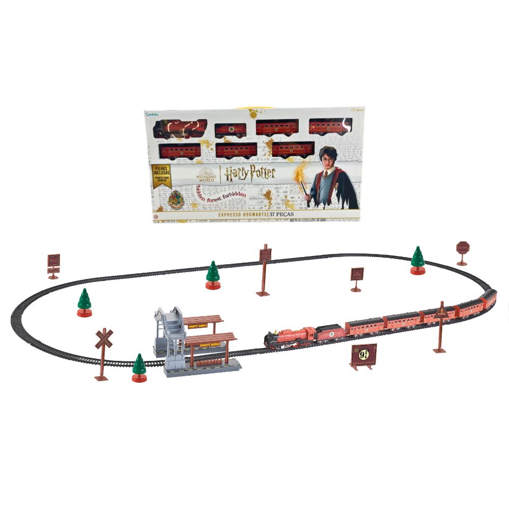 Ferrovia Mágica Harry Potter Expresso Hogwarts - 37 Peças