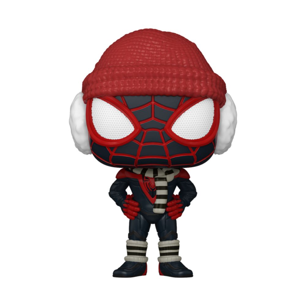 Boneco Funko Pop! Marvel Homem-Aranha - Miles Morales Traje de Inverno - Imagem 3