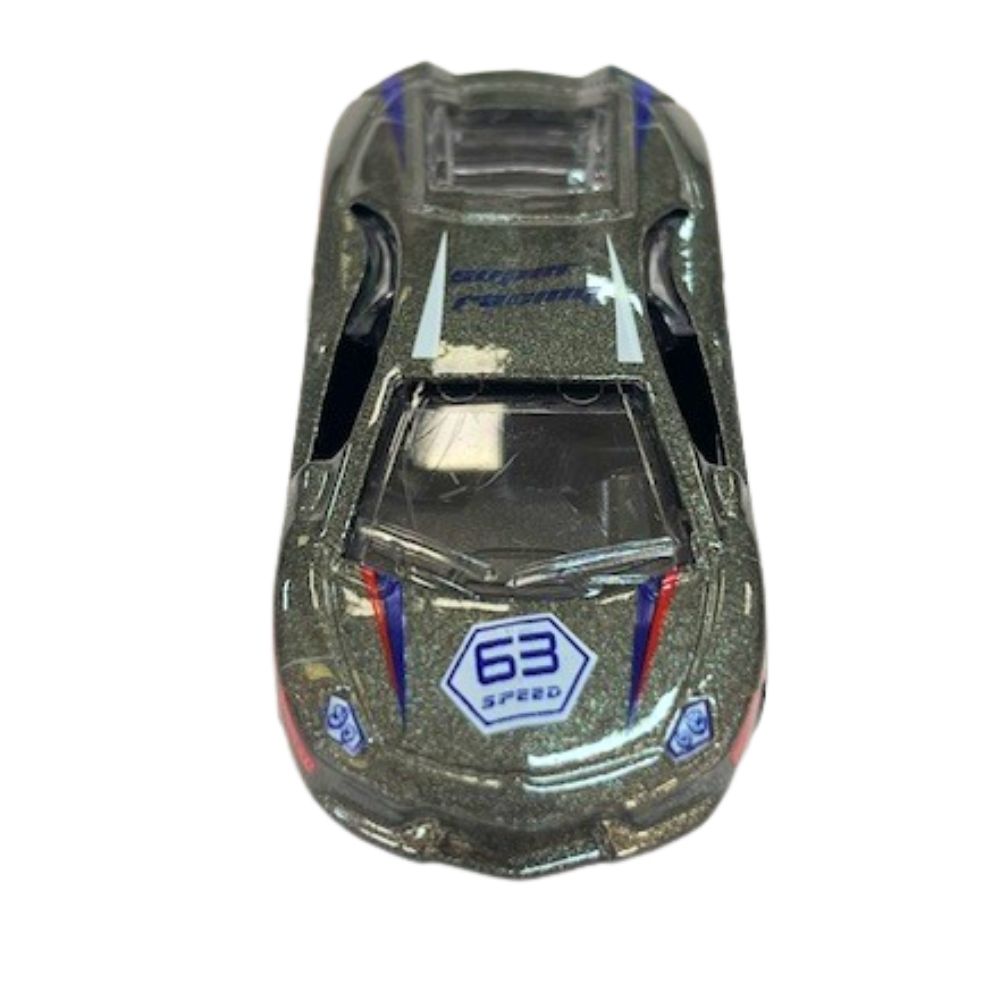 Mini Carrinho Die Cast Garagem S.A. - Corrida Cinza - Imagem 2