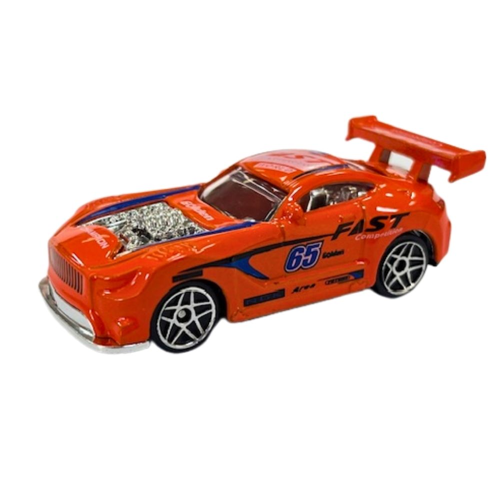Mini Carrinho Die Cast Garagem S.A. - Corrida Laranja - Imagem 4