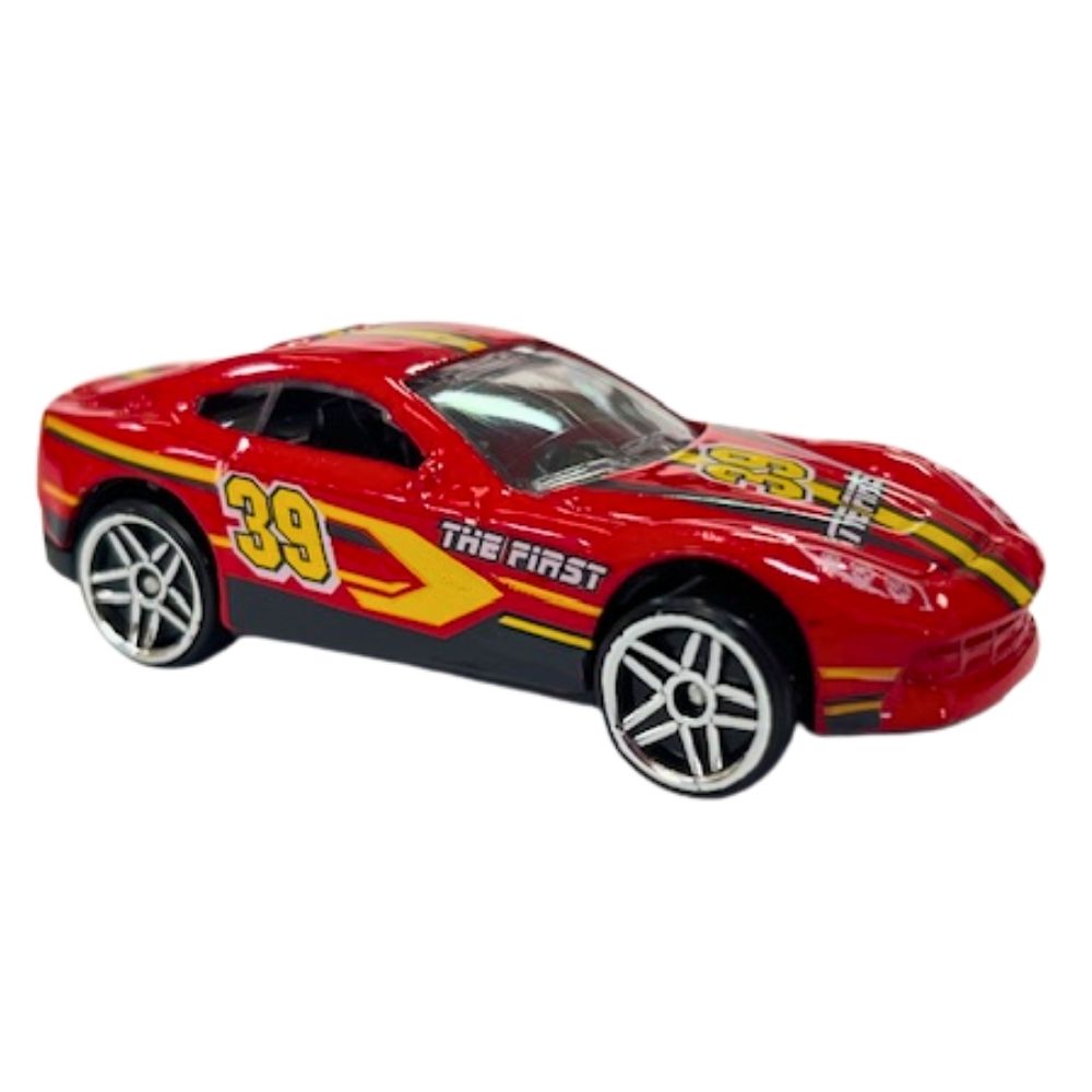 Mini Carrinho Die Cast Garagem S.A. - Corrida Vermelho e Amarelo
