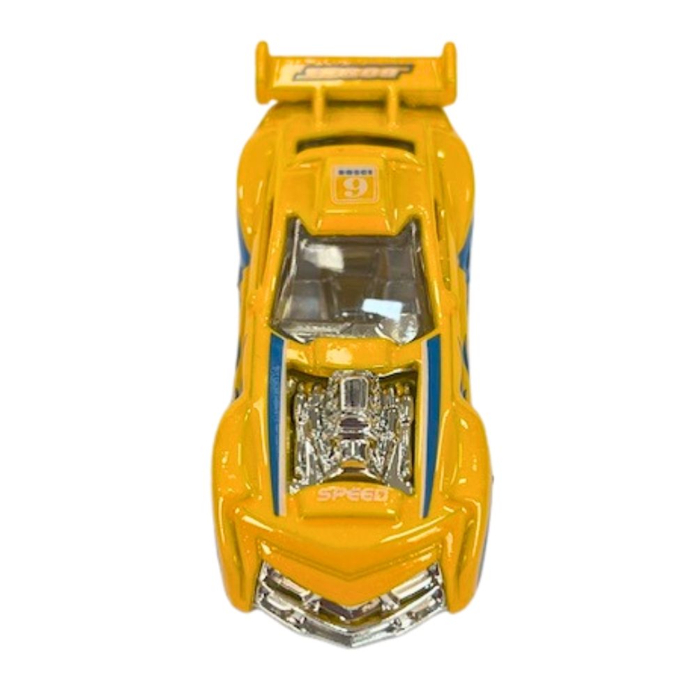 Mini Carrinho Die Cast Garagem S.A. - Corrida Amarelo - Imagem 3