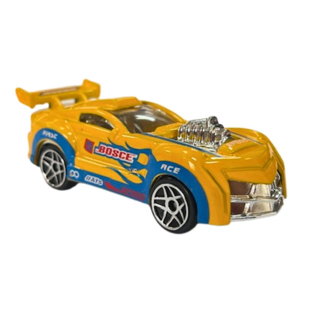 Mini Carrinho Die Cast Garagem S.A. - Corrida Amarelo