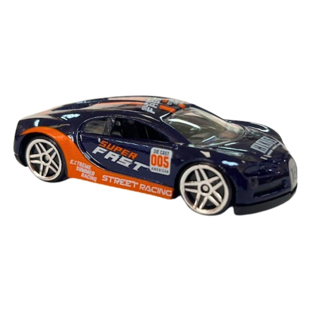 Mini Carrinho Die Cast Garagem S.A. - Esportivo Azul e Laranja